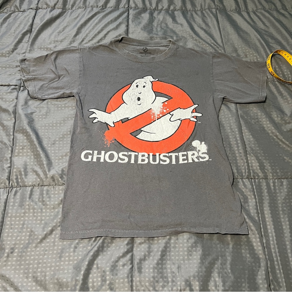 Ghost busters gray tshirt shirt fair stain size small
